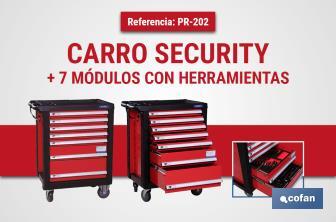 Promoción Carro Security + 7 Módulos con Herramientas - Cofan